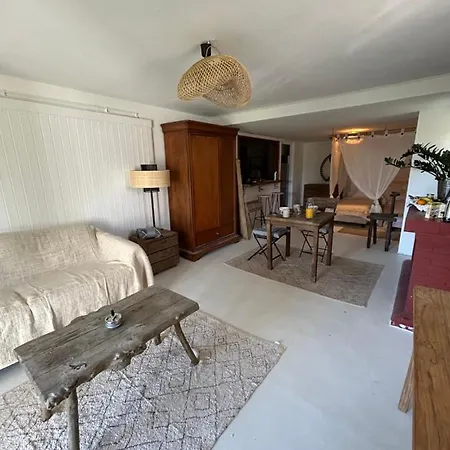 Grande Chambre Avec Salon Et Salle De Douche En Rez De Jardin Avec Parking-3